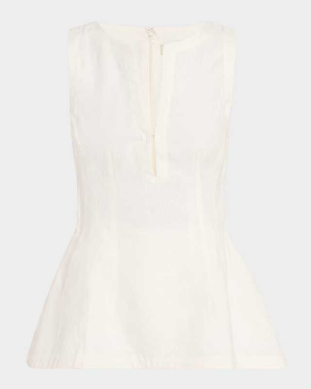 Melia V-Neck Linen Top